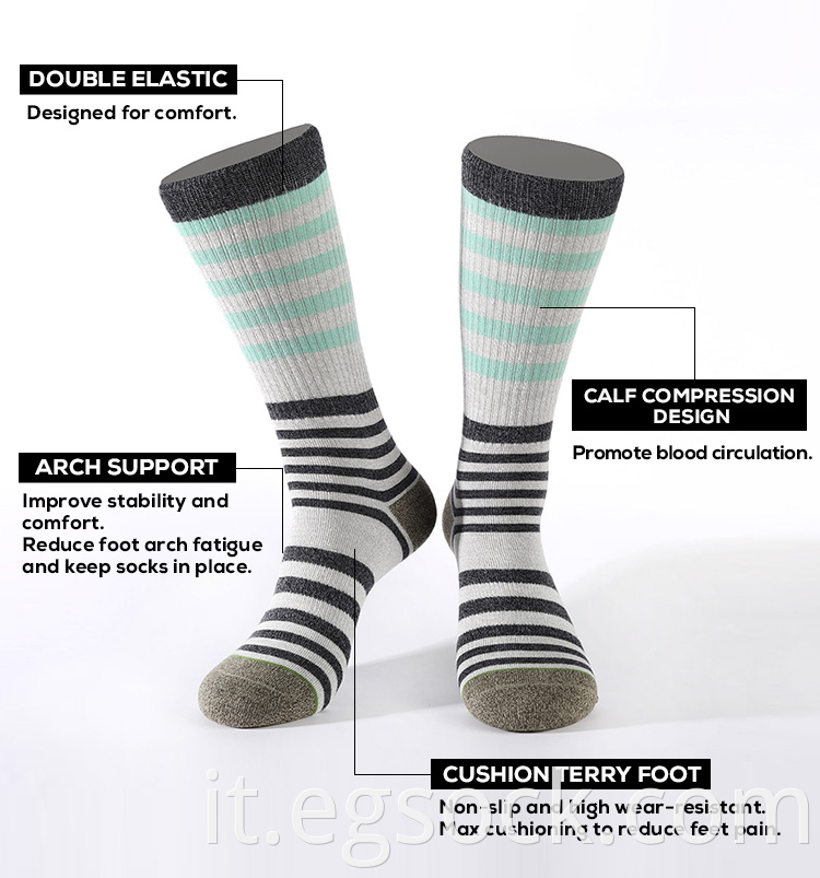 multi stripe fashion socks